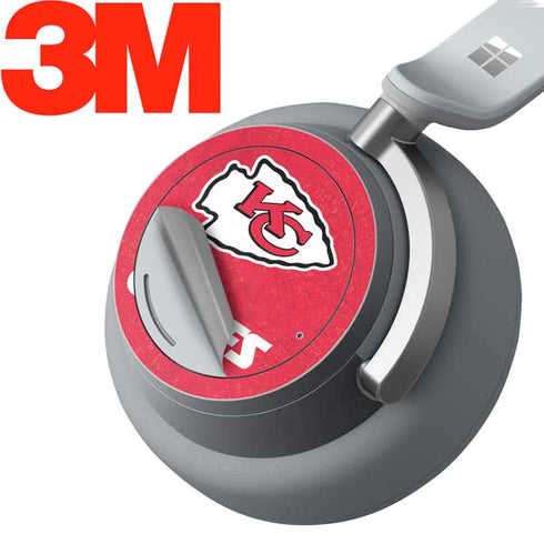 NFL Kansas City Chiefs Distressed Surface Headphones Skin